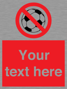 Custom No Ball Games Sign